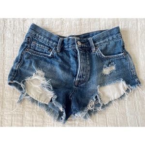 FREE PEOPLE distressed shorts